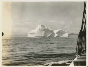 Image of Iceberg and rigging of Bowdoin